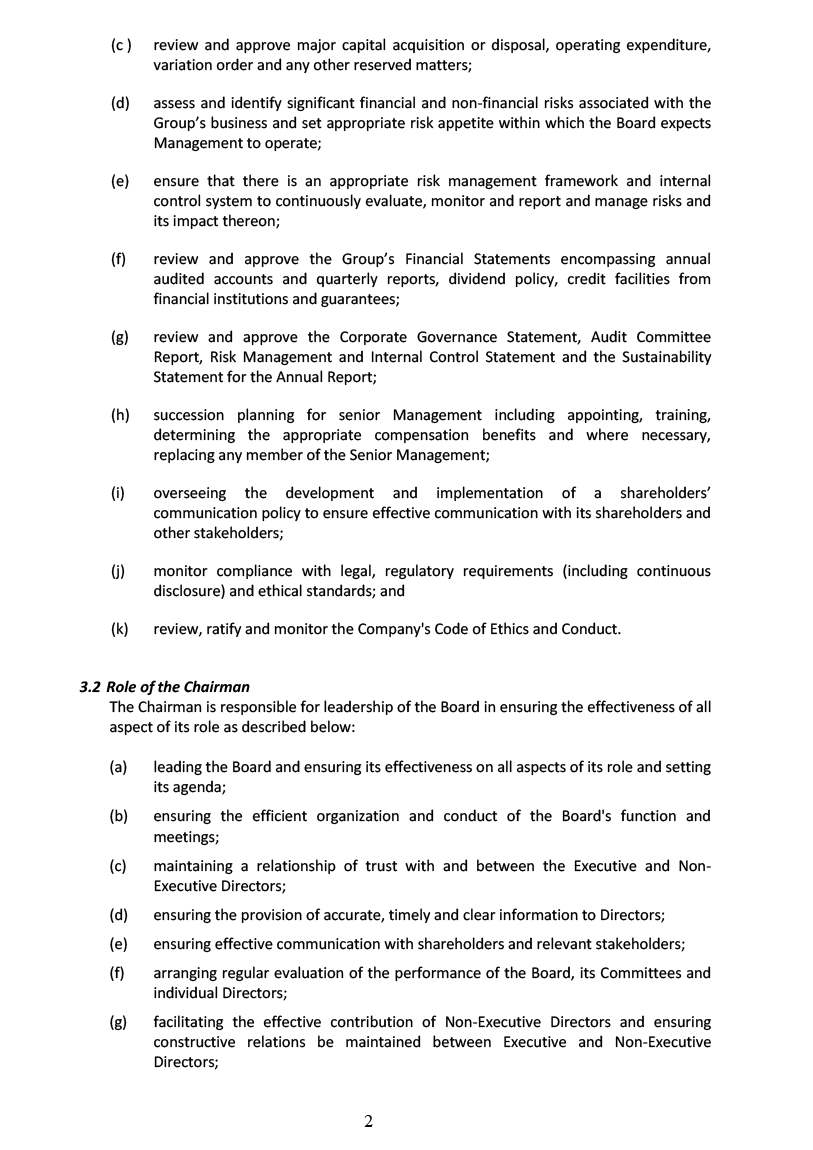 Board Charter – SHH GROUP